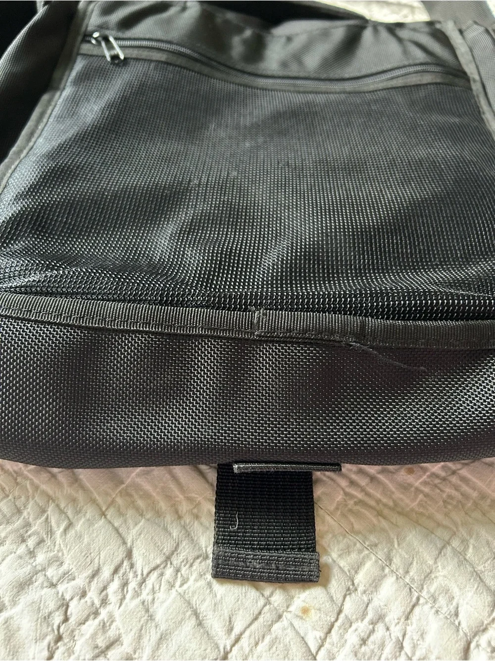 Vintage Y2K Gap Black Nylon Messenger Crossbody Top Handle Techwear Gear Bag